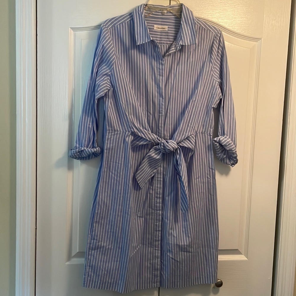 Blue & White Stripped Dress
